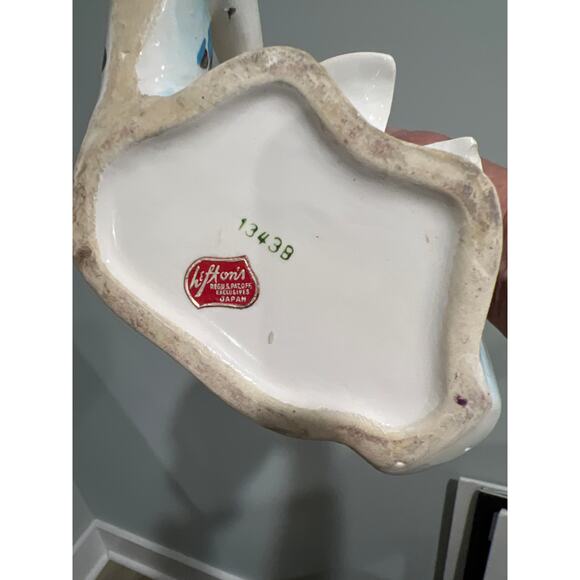 Vtg Lefton Lady Head Vase Planter 1343B Southern Belle Handpainted Big Hat MCM - Picture 8 of 9